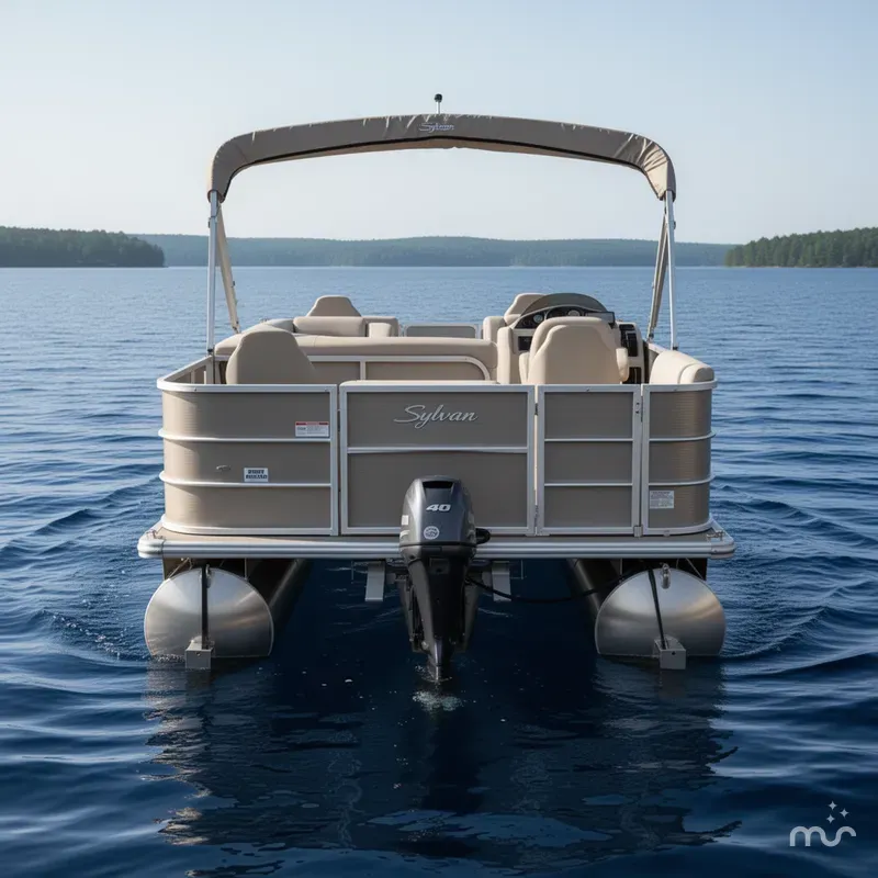 Slide: The Image of Sylvan 820 4-PT Pontoon 2016 - 2