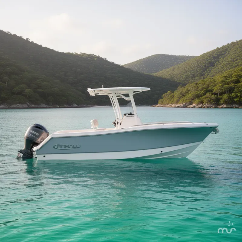 Slide: The Image of Robalo R230 Center Console 2025 - 2