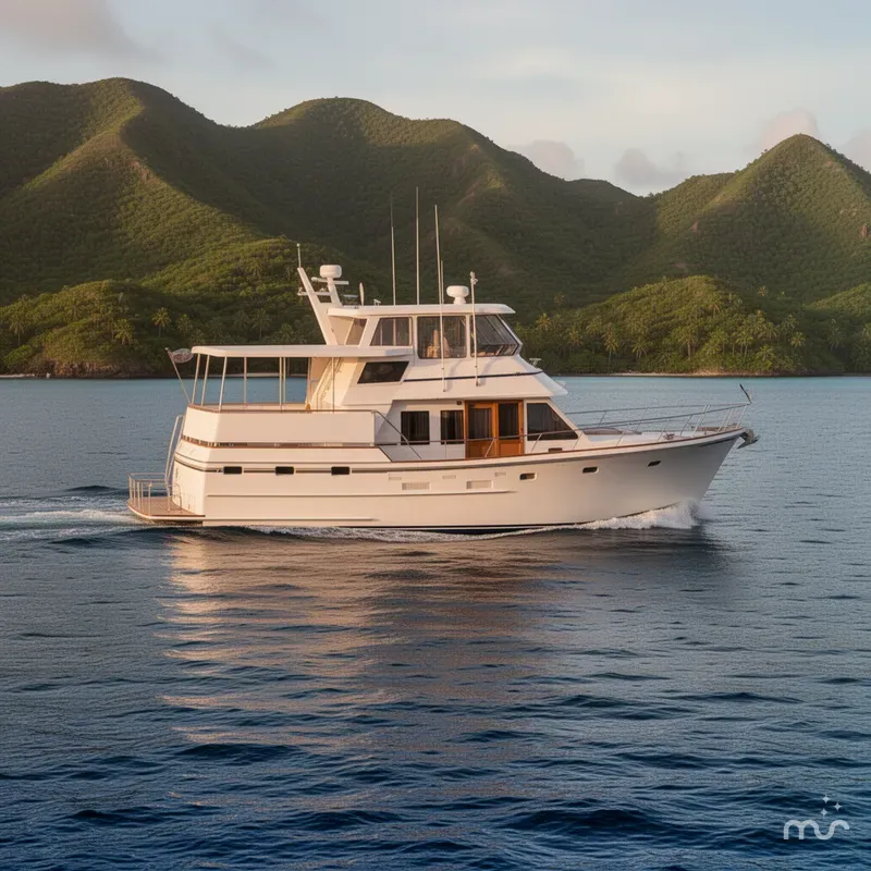 The Image of Ocean Alexander 43 Flush Aft Deck 1983 - 0