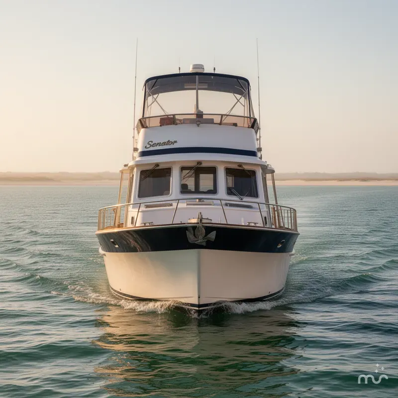 Slide: The Image of Senator 35 Sundeck Trawler 1986 - 2