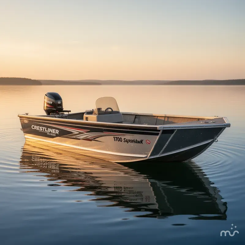 Slide: The Image of Crestliner 1700 Superhawk 2000 - 1
