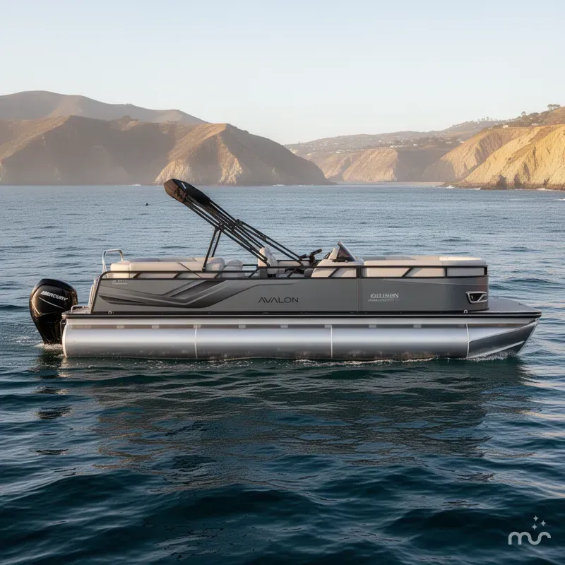Slide: The Image of Avalon Venture 85 - 23 FT Elite Windshield w/ 150HP Mercury 2025 - 0
