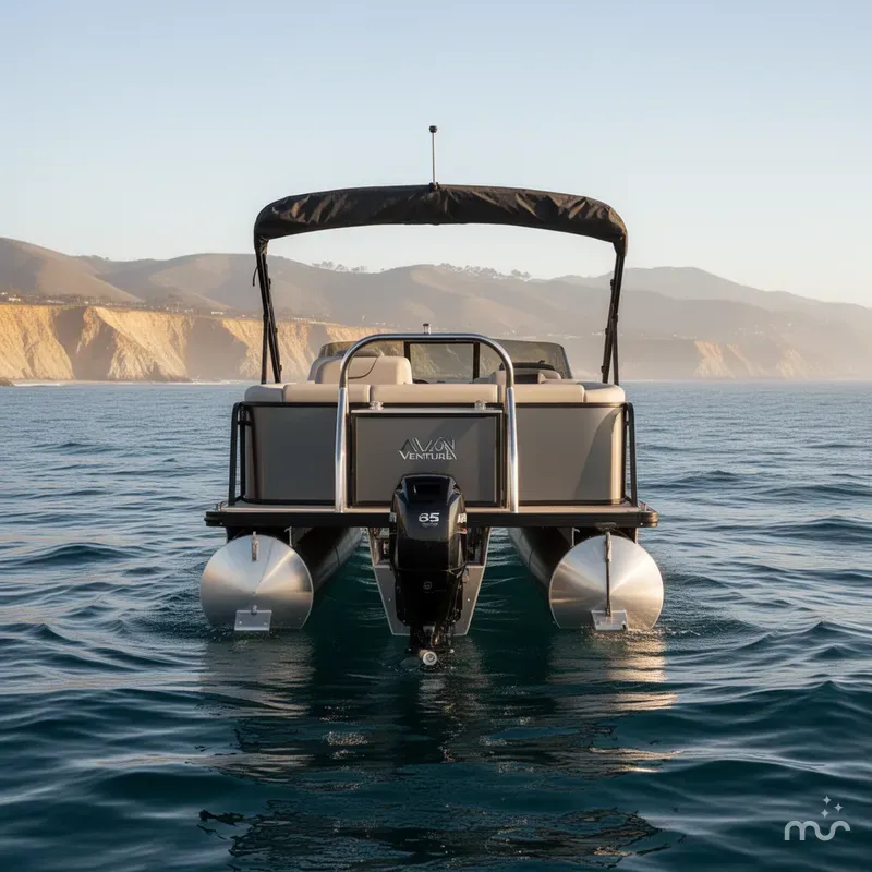 Slide: The Image of Avalon Venture 85 - 23 FT Elite Windshield w/ 150HP Mercury 2025 - 2