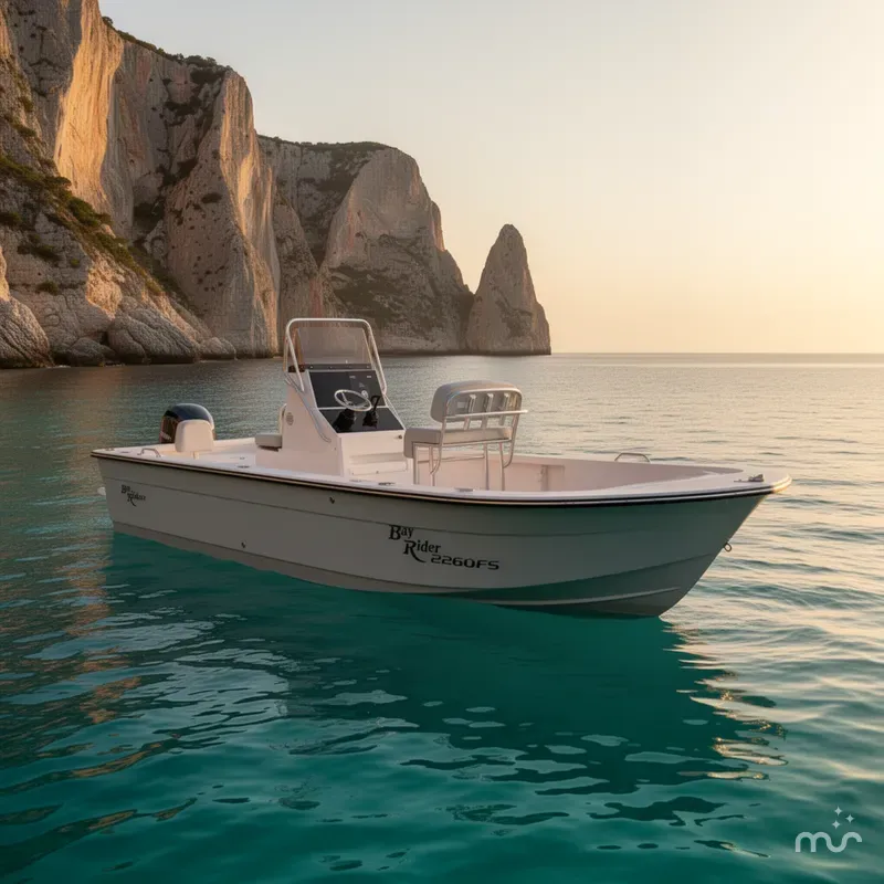 Slide: The Image of Bay Rider 2260 FS Skiff 2026 - 2