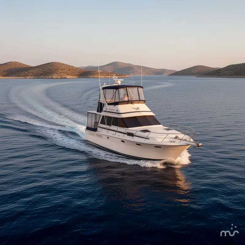 Slide: The Image of Bayliner 3888 Motoryacht 1989 - 2