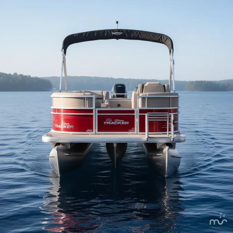 Slide: The Image of Sun Tracker Party Barge 16 DLX 2026 - 3