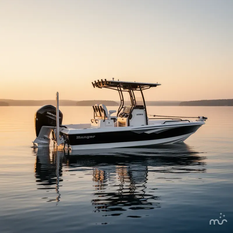 Slide: The Image of Ranger 2360 Bay w/300HP Mercury Verado 2024 - 4