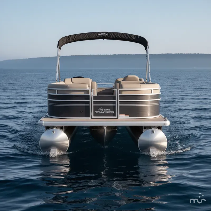 Slide: The Image of Sun Tracker Party Barge 22 DLX 2025 - 2