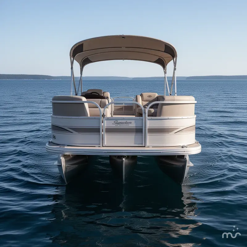Slide: The Image of Sun Tracker Party Barge 22 DLX 2015 - 1