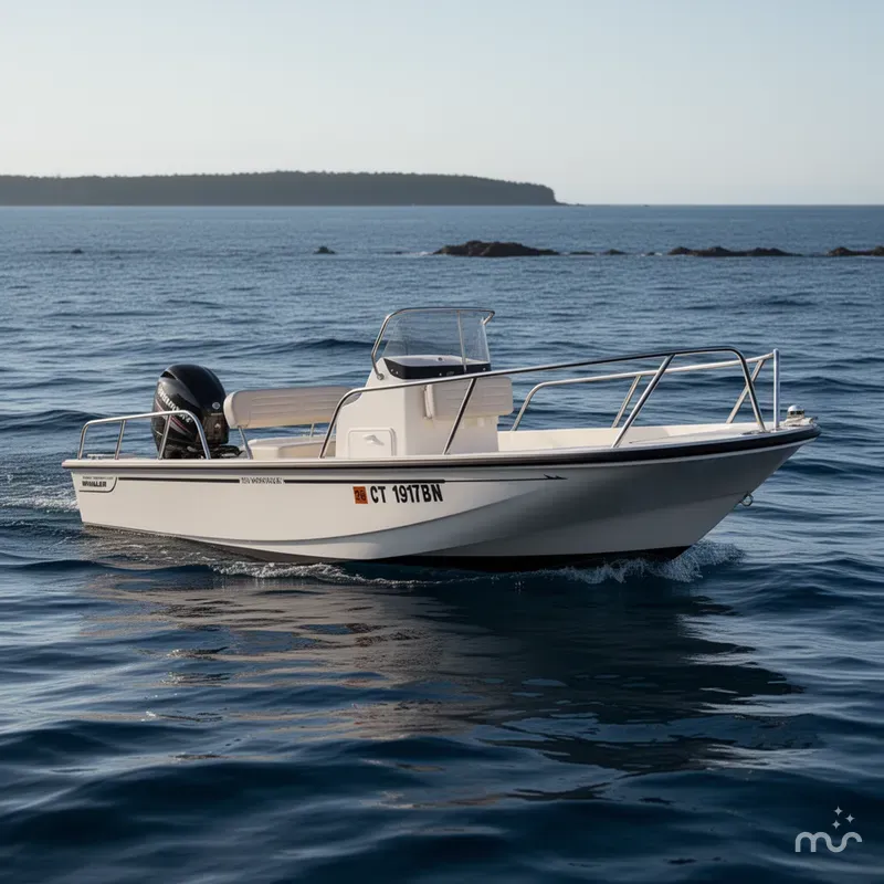 Slide: The Image of Boston Whaler 150 Montauk 2019 - 0