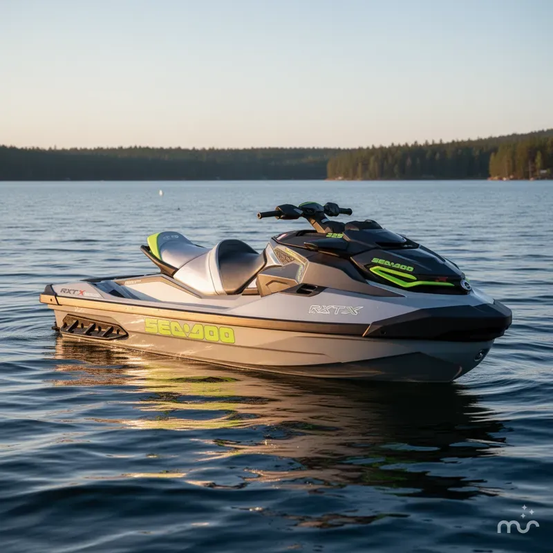 Slide: The Image of Sea-Doo RXT-X 325 Ice Metal / Manta Green 2025 - 2