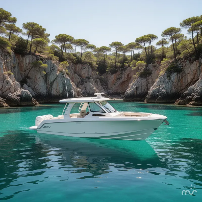 Slide: The Image of Boston Whaler 350 Realm 2026 - 2