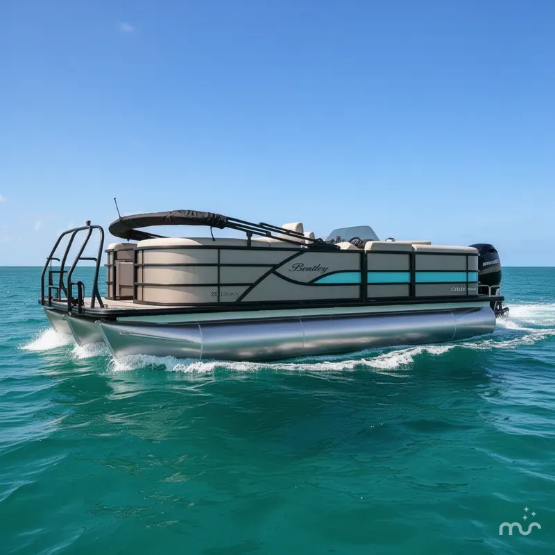 Slide: The Image of Bentley Pontoons Legacy 223 Navigator 2026 - 2