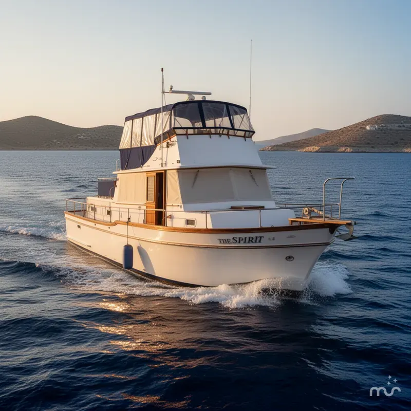 Slide: The Image of Californian Tri-Cabin Trawler 1978 - 1