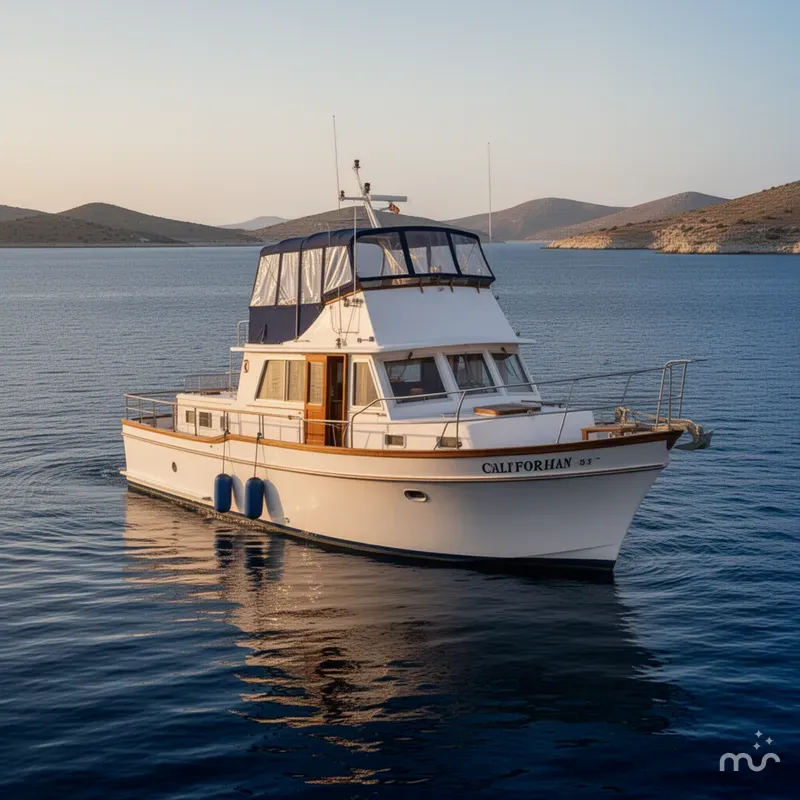 Slide: The Image of Californian Tri-Cabin Trawler 1978 - 2