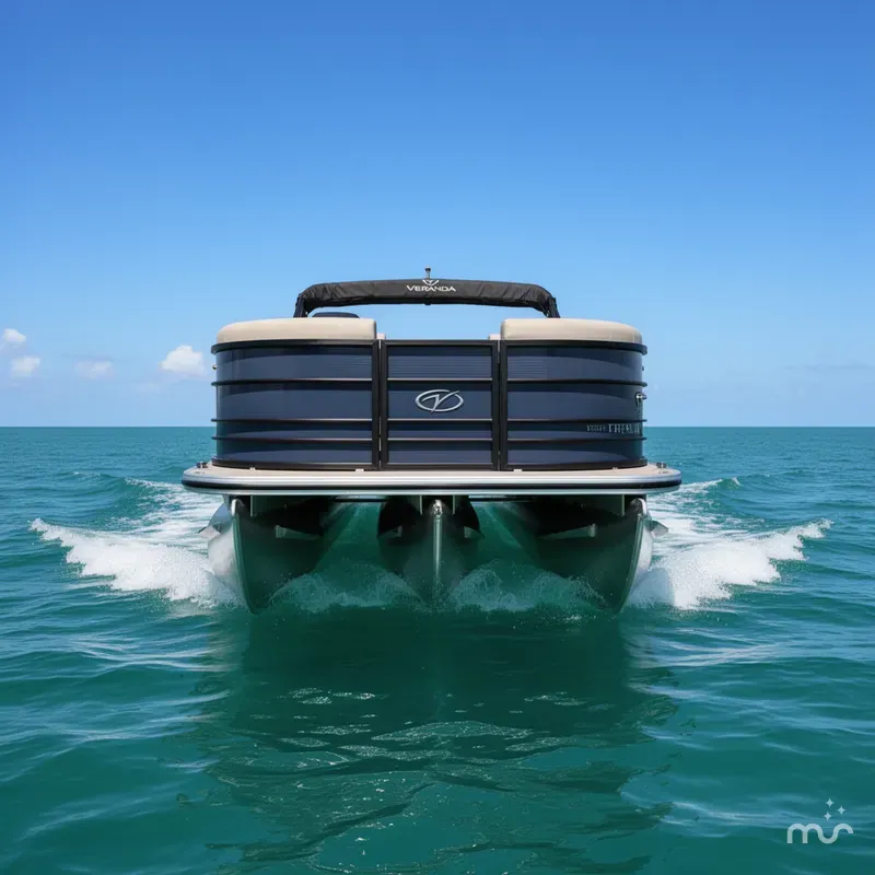 Slide: The Image of Veranda Vista View Series VV22 TRITOON 150HP 2025 - 2