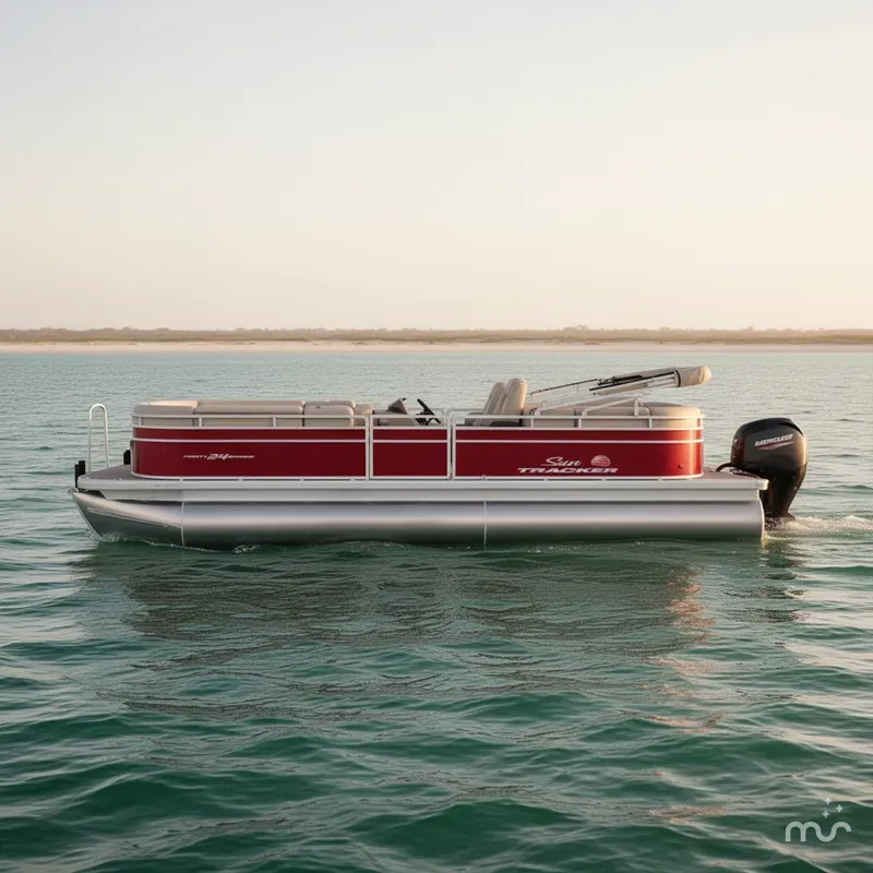 Slide: The Image of Sun Tracker Party Barge 24 DLX 2025 - 0