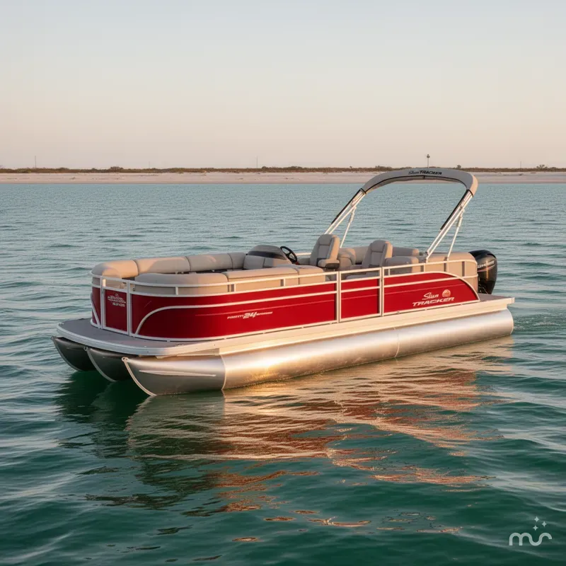 Slide: The Image of Sun Tracker Party Barge 24 DLX 2025 - 2