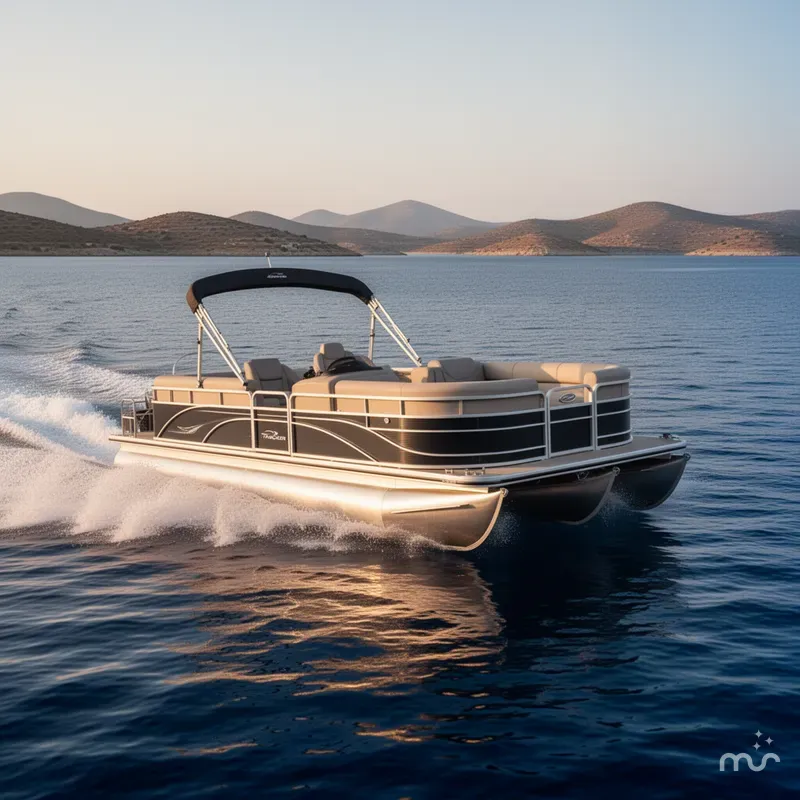 Slide: The Image of Sun Tracker 22ft Pontoon trailer 2025 - 1