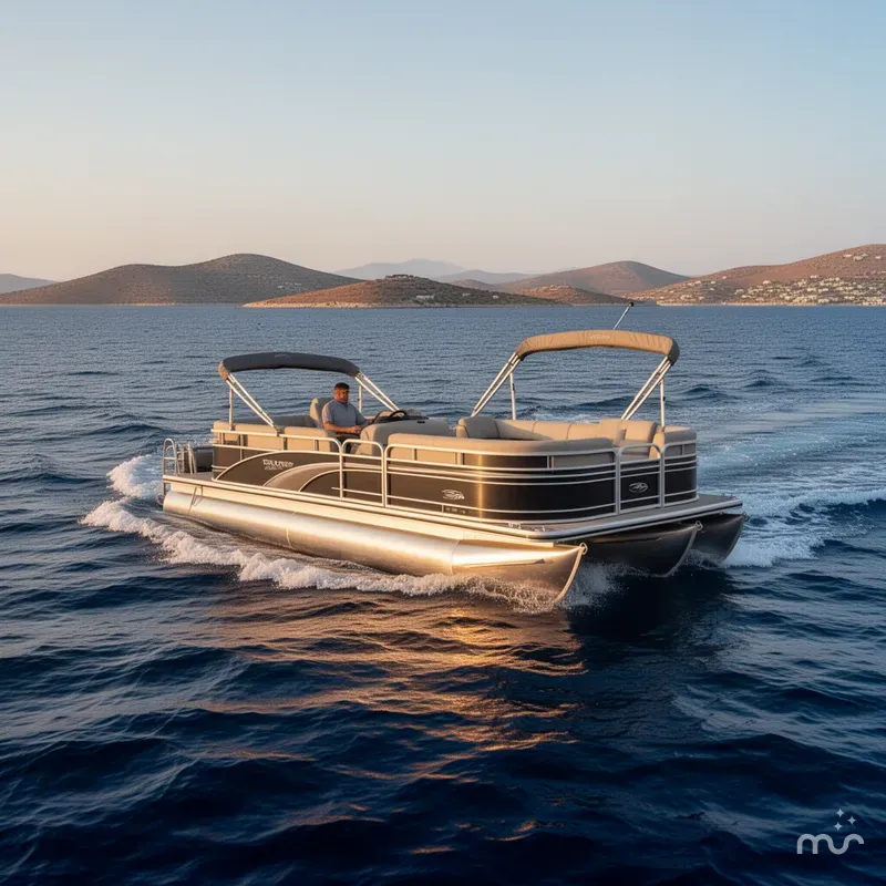 Slide: The Image of Sun Tracker 22ft Pontoon trailer 2025 - 2