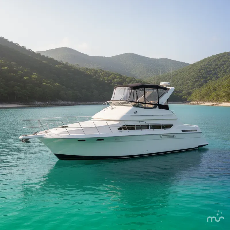 Slide: The Image of Carver Yachts 38 Santego 1996 - 2