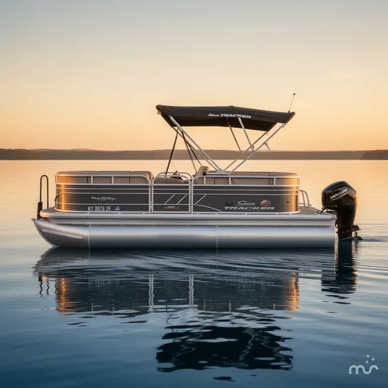Slide: The Image of Sun Tracker Party Barge 20 DLX 2023 - 0