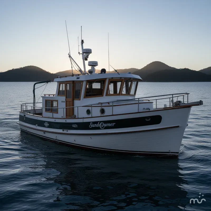 Slide: The Image of Sundowner Tug Pilothouse 1984 - 0