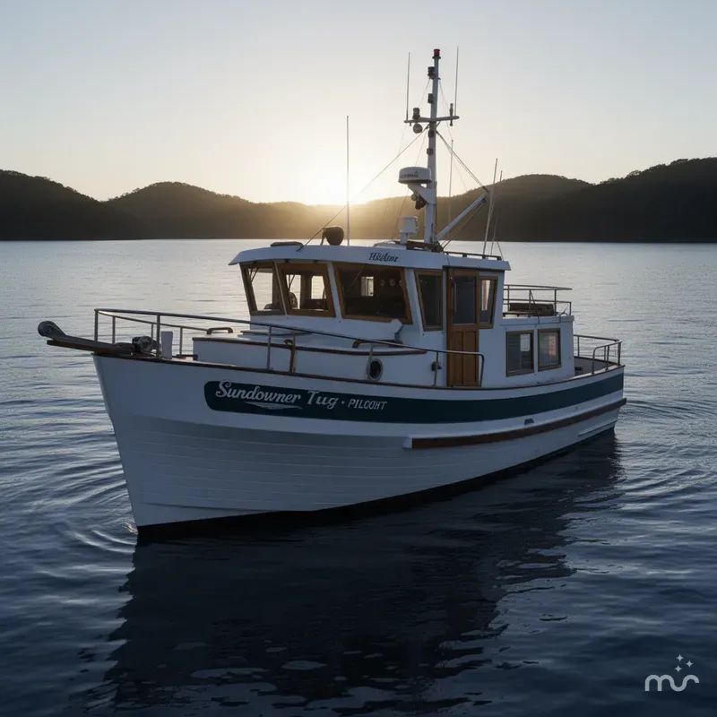 Slide: The Image of Sundowner Tug Pilothouse 1984 - 2