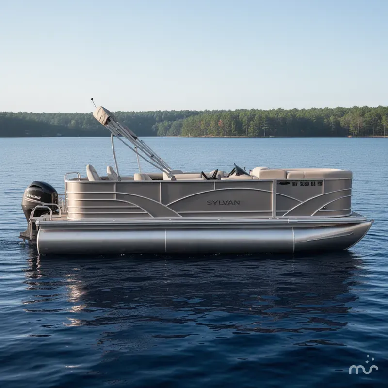 Slide: The Image of Sylvan 820 Cruise-N-Fish Pontoon 2017 - 1