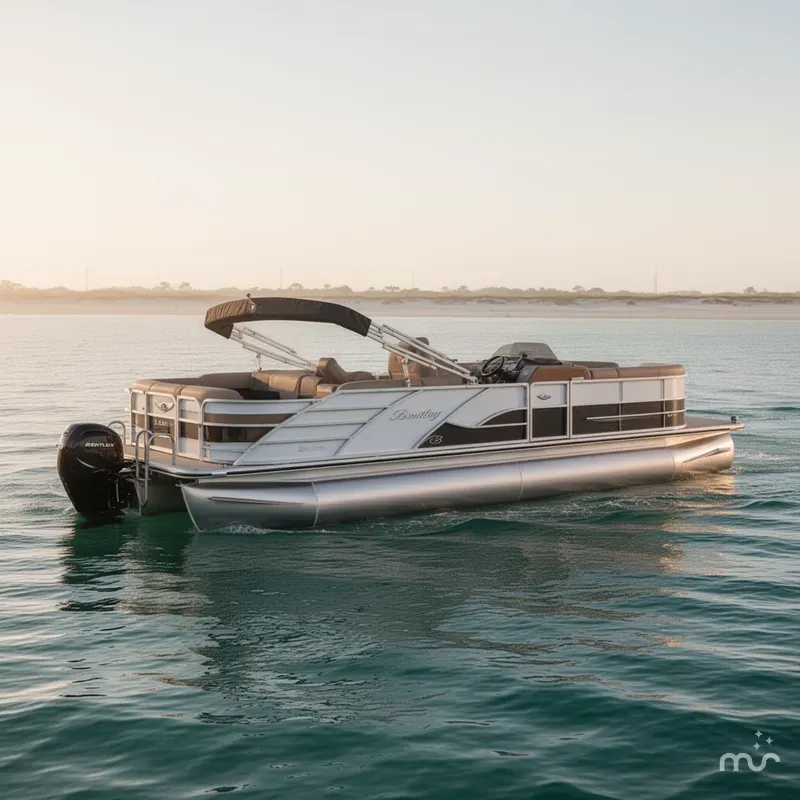 Slide: The Image of Bentley Pontoons Elite 253 Swingback Dual Captain Full Tritoon 2026 - 0