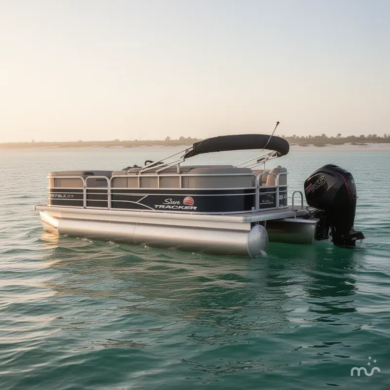 Slide: The Image of Sun Tracker Party Barge 22 DLX 2018 - 0