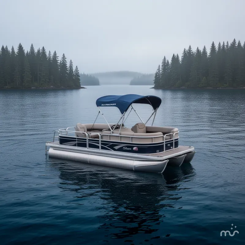 Slide: The Image of Sun Tracker Party Barge 20 DLX 2018 - 2