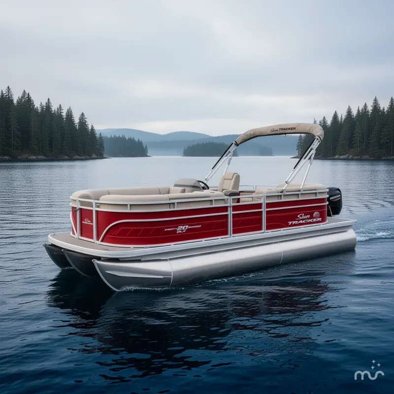 Slide: The Image of Sun Tracker Party Barge 20 DLX 2024 - 4