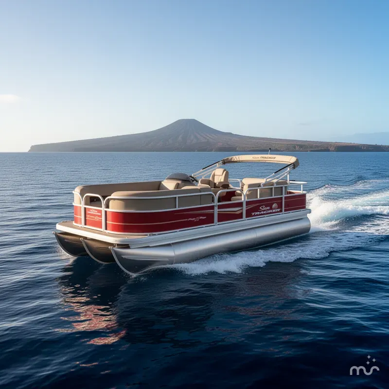Slide: The Image of Sun Tracker Party Barge 18 DLX 2025 - 4