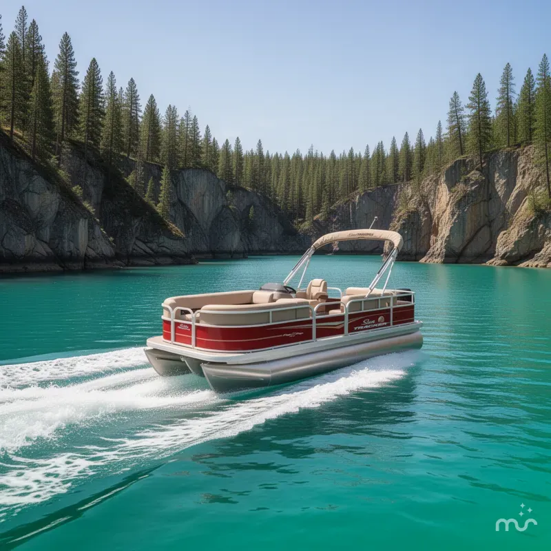 Slide: The Image of Sun Tracker Party Barge 18 DLX 2025 - 4