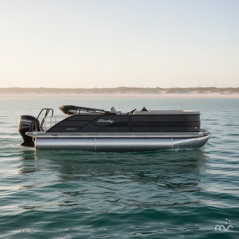 Slide: The Image of Bentley Pontoons Legacy 223 Swingback 3/4 Tube 2026 - 0