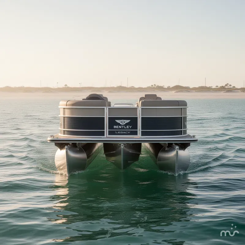 Slide: The Image of Bentley Pontoons Legacy 223 Swingback 3/4 Tube 2026 - 2
