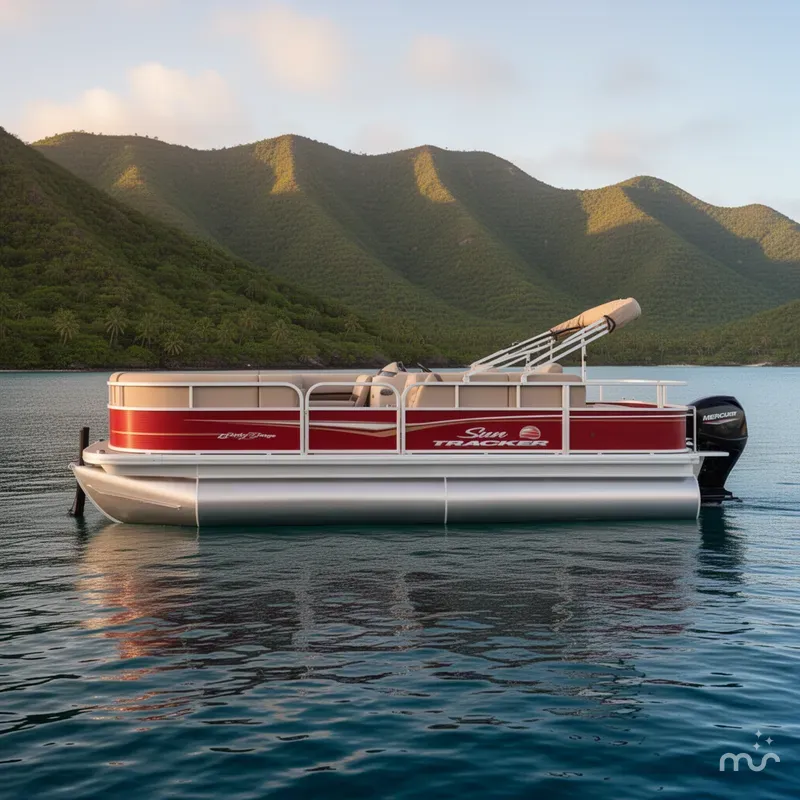 Slide: The Image of Sun Tracker Party Barge 18 DLX 2025 - 2