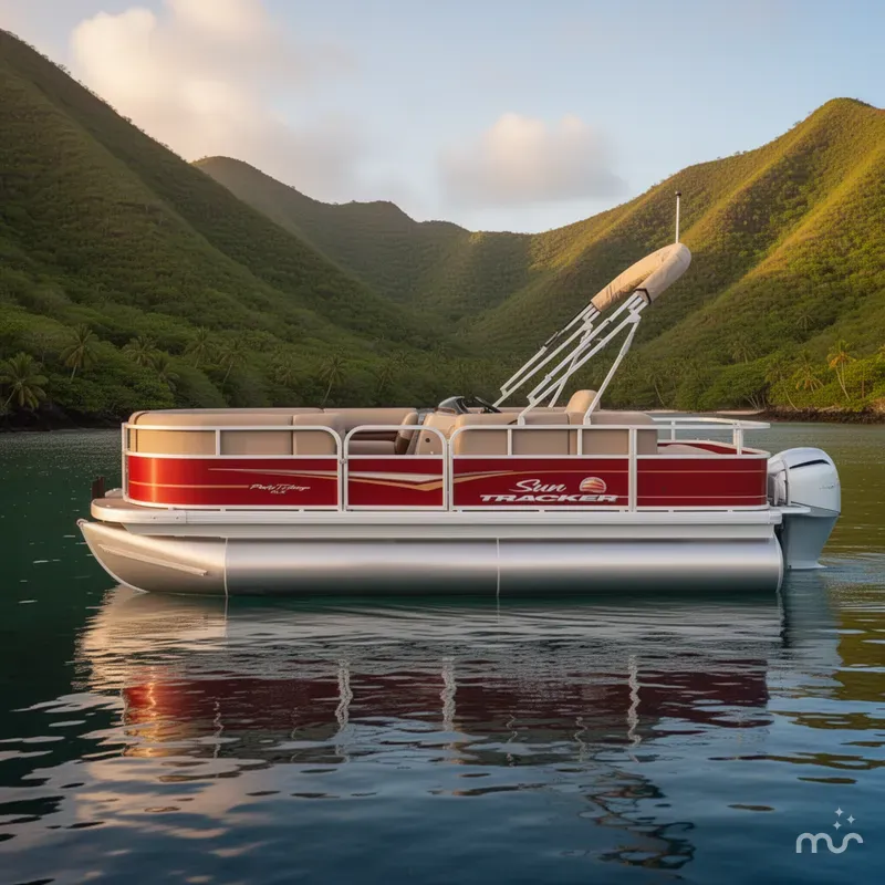 Slide: The Image of Sun Tracker Party Barge 18 DLX 2025 - 4
