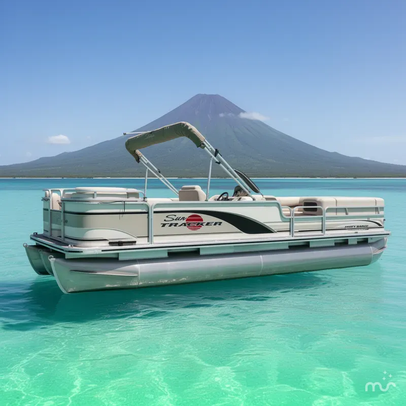 Slide: The Image of Sun Tracker PARTY BARGE 25 2000 - 2