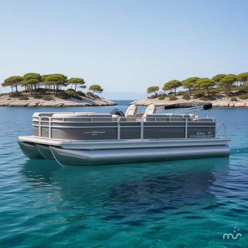 The Image of Sun Tracker Party Barge 22 RF DLX 2025 - 0