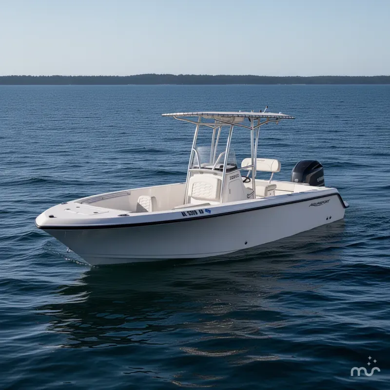 Slide: The Image of Aquasport 2200 Center Console 2024 - 2
