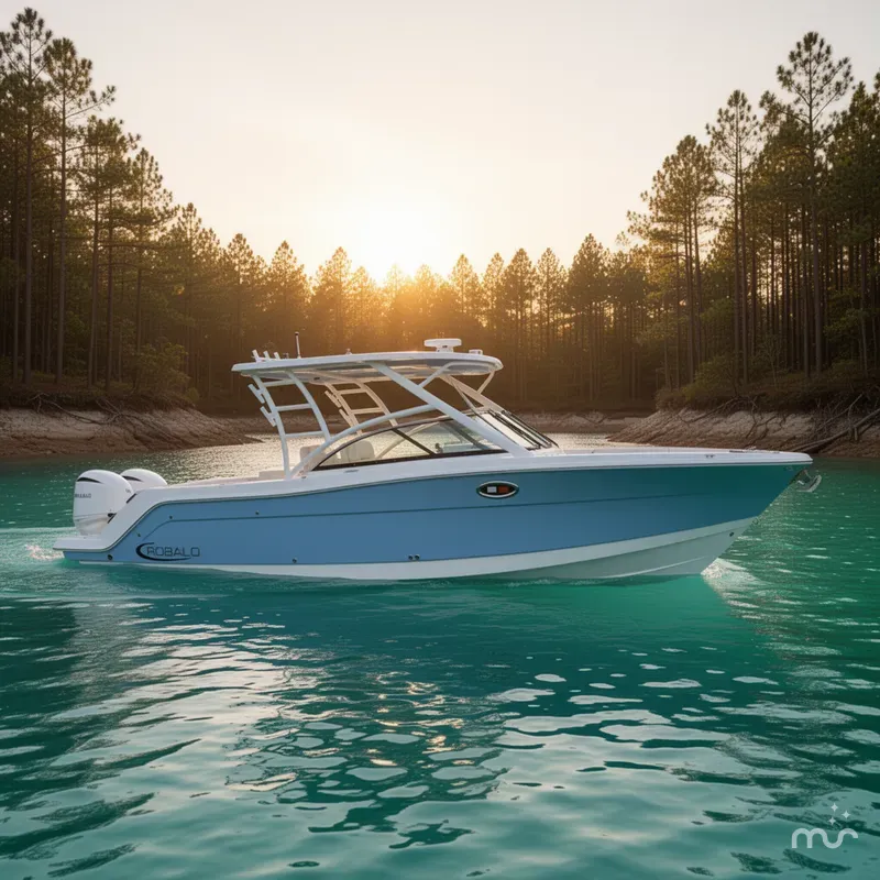 Slide: The Image of Robalo R317 Dual Console 2025 - 2
