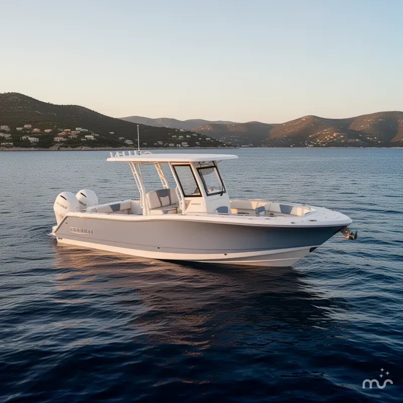 Slide: The Image of Robalo R300 Center Console In Stock 2026 - 2