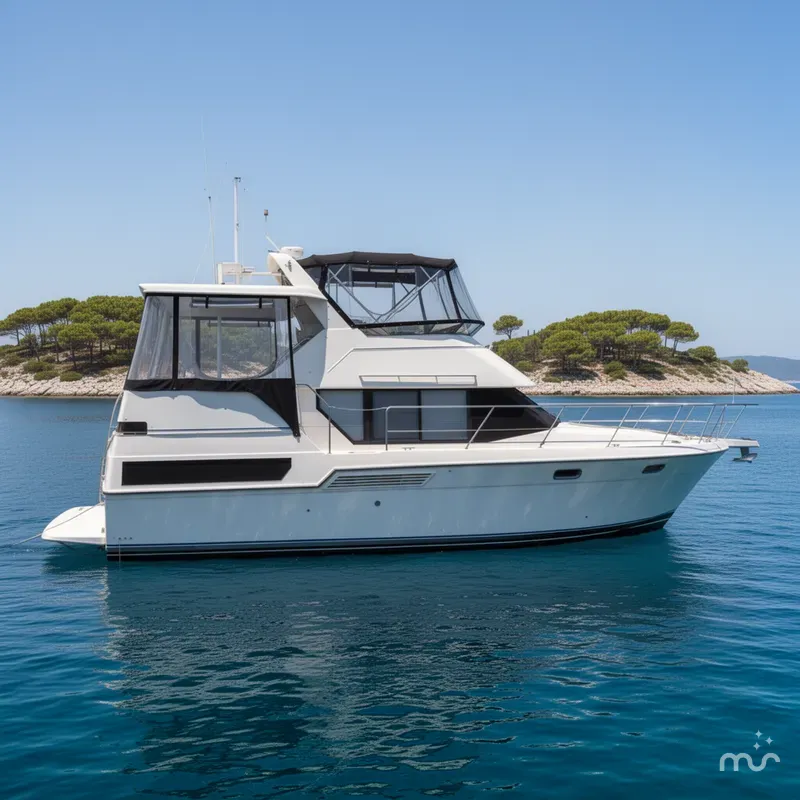 Slide: The Image of Carver Yachts 350 Aft Cabin Motor Yacht 1993 - 2