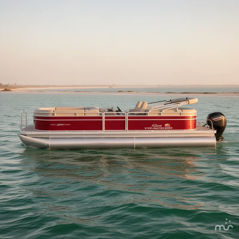 Slide: The Image of Sun Tracker Party Barge 24 DLX 2025 - 0