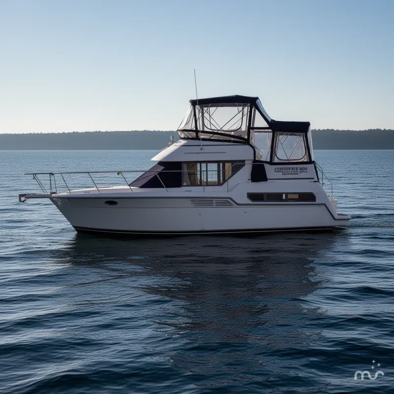 Slide: The Image of Carver Yachts 325 Aft Cabin Motor Yacht 1995 - 1
