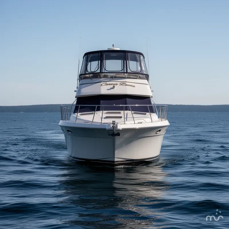 Slide: The Image of Carver Yachts 325 Aft Cabin Motor Yacht 1995 - 2