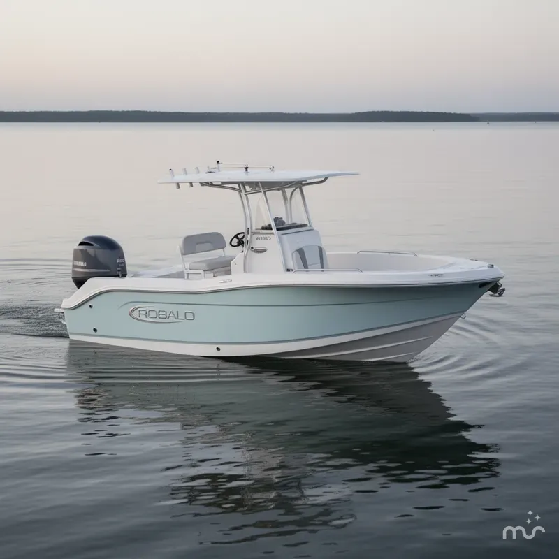 Slide: The Image of Robalo Center Console R180 In Stock Trailer included 2026 - 2