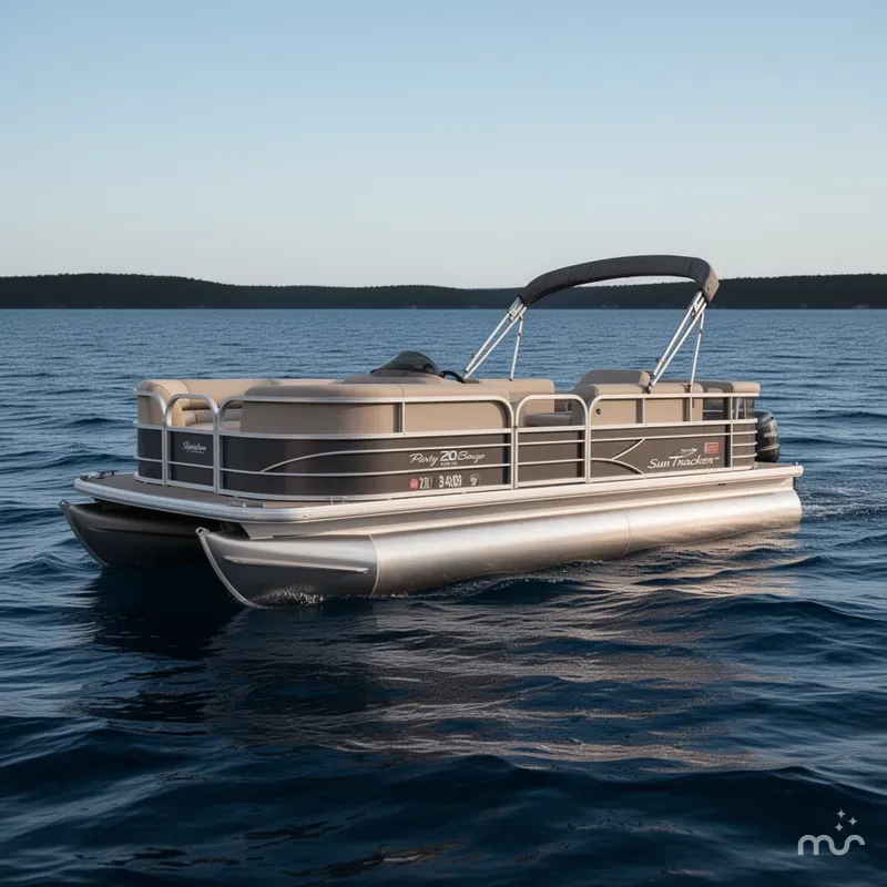 Slide: The Image of Sun Tracker Party Barge 20 DLX 2016 - 0